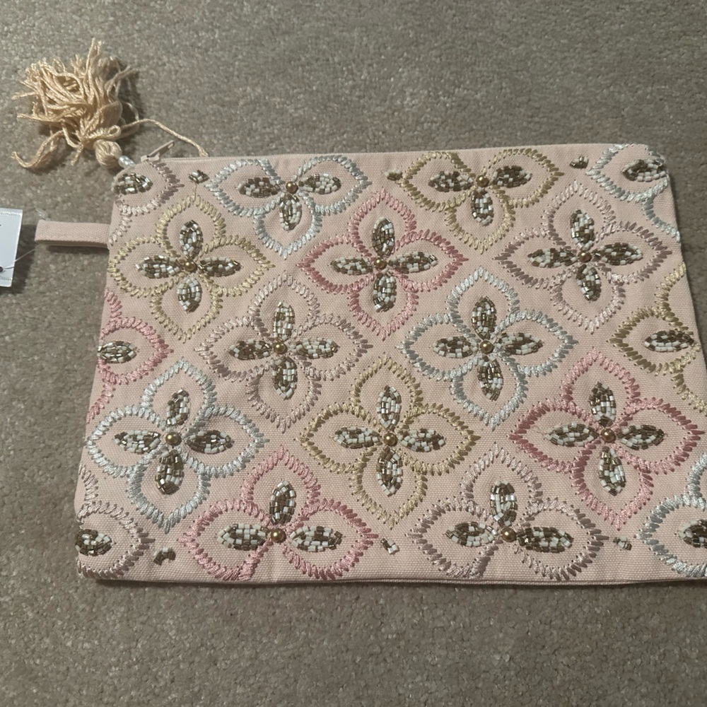 New pink embellished bag made in India - Picture 4 of 6